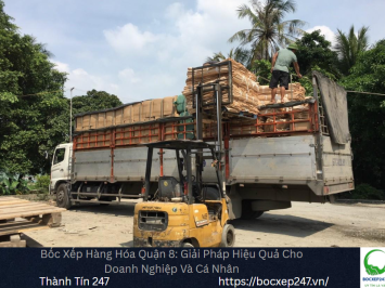 Dịch vụ bốc xếp hàng hóa quận 8 giá rẻ, nhân viên lành nghề