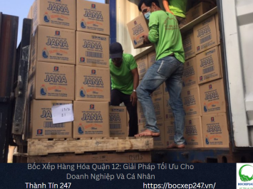 Dịch vụ bốc xếp hàng hóa quận 12 chuyên container, xe tải