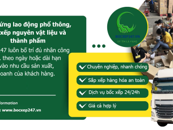 Cung ứng lao động phổ thông, bốc xếp nguyên vật liệu và thành phẩm