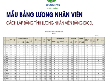 Mẫu bảng lương cá nhân cho nhân viên chuyên nghiệp