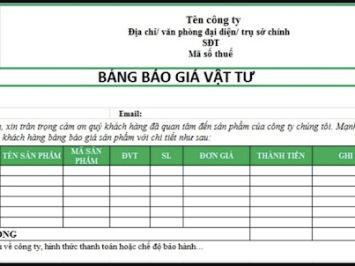 Form Báo Giá Dịch Vụ Logistics Đầy Đủ, Chi Tiết