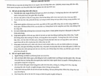 [Update] Mẫu Nội Quy Kho Hàng Cho Mọi Doanh Nghiệp