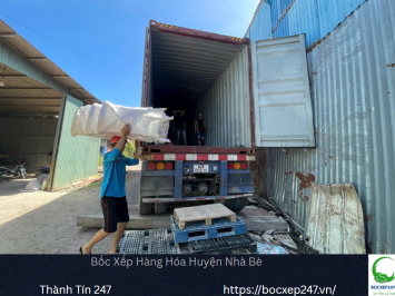 Dịch vụ bốc xếp hàng hóa Nhà Bè chuyên nghiệp, hỗ trợ xuống hàng