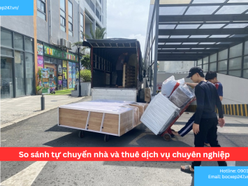 So sánh tự chuyển nhà và thuê dịch vụ chuyên nghiệp