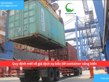 Quy định mới về giá dịch vụ bốc dỡ container cảng biển
